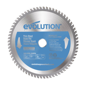 Lama di precisione per acciaio TCT Evolution da 185mm, 68 denti, alesaggio 20mm per sega circolare