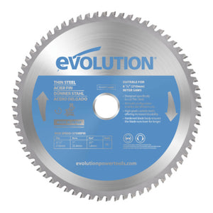 Lama di precisione per acciaio TCT Evolution da 210 mm, 68 denti, alesaggio 25,4 mm per troncatrice angolare.