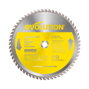 Lama taglio acciaio inox in TCT Evolution da 185mm, 48 denti, alesaggio 20mm per sega circolare