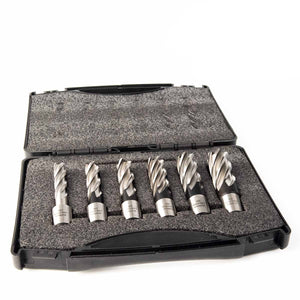Kit di 6 frese a corona Evolution per trapani magnetici – lunghezza 50mm