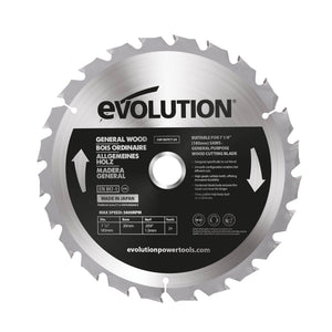 Lama per legno in TCT da 185 mm, 24 denti, alesaggio da 20 mm per seghe circolari e troncatrici