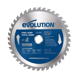 Lama per acciaio in TCT Evolution da 185 mm con 40 denti e alesaggio da 20 mm per troncatrice radiale angolare