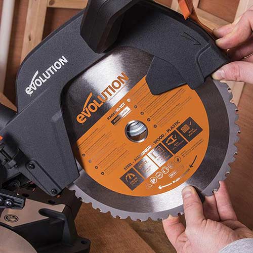 Evolution Power Tools Tungsten Carbide Technology multi-material blades