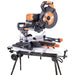 Pacchetto Evolution: Troncatrice radiale a doppia inclinazione da 255mm R255SMS-DB+ con lama multi-materiale TCT + Supporto universale PLUS