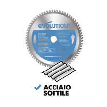 Lama di precisione per acciaio TCT Evolution da 185mm, 68 denti, alesaggio 20mm per sega circolare