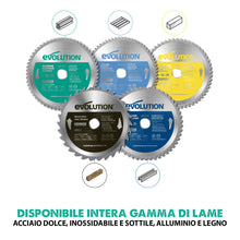 Lama speciale per taglio alluminio TCT Evolution da 210mm, 60 denti, alesaggio 25,4mm per troncatrici