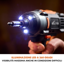 Avvitatore a percussione a batteria Evolution R180IDR-Li con batteria da 2Ah e caricabatterie