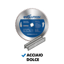 Pacchetto Evolution: Troncatrice angolare S355MCS da 355 mm + 4 lame per diversi metalli
