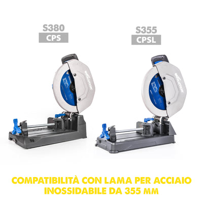 Lama taglio acciaio inox in TCT Evolution da 185mm, 48 denti, alesaggio 20mm per sega circolare