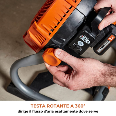 Ventilatore a batteria Evolution R240FAN-Li senza batteria e caricatore