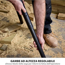 Pacchetto Evolution: Troncatrice radiale a doppia inclinazione da 255mm R255SMS-DB+ con lama multi-materiale TCT e lama per legno da finitura + Supporto universale PLUS