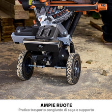 Pacchetto Evolution: Troncatrice radiale a doppia inclinazione da 255mm R255SMS-DB+ con lama multi-materiale TCT e lama per legno da finitura + Supporto universale PLUS