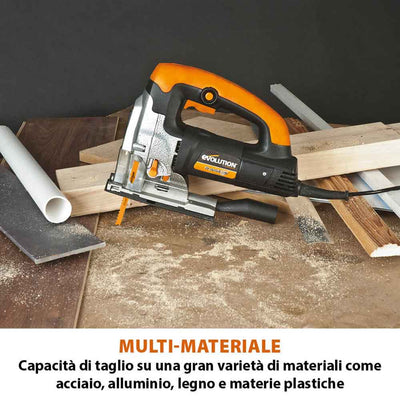 Seghetto alternativo Evolution RAGE7-S 710W con cavo e controllo della velocità variabile