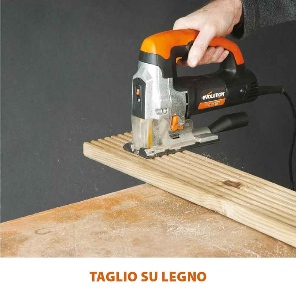 Seghetto alternativo Evolution RAGE7-S 710W con cavo e controllo della velocità variabile