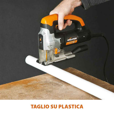 Seghetto alternativo Evolution RAGE7-S 710W con cavo e controllo della velocità variabile