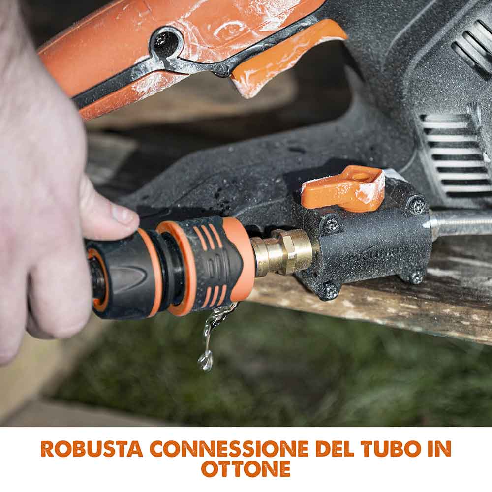 Pacchetto Evolution: Sega per calcestruzzo elettrica R300DCT+ con disco diamantato premium da 300mm + serbatoio d'acqua portatile da 15L con pompa manuale