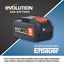 Batteria Li-Ion 8Ah 18V Evolution R18BAT-LI8