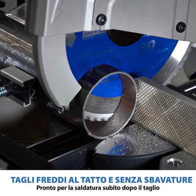 Pacchetto Evolution: Troncatrice angolare S355MCS da 355 mm + 4 lame per diversi metalli