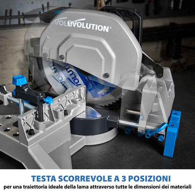 Pacchetto Evolution: Troncatrice angolare S355MCS da 355 mm + 4 lame per diversi metalli