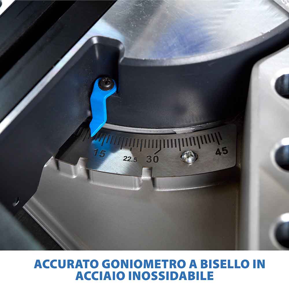 Pacchetto Evolution: Troncatrice angolare S355MCS da 355 mm + 4 lame per diversi metalli