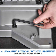 Pacchetto Evolution: Troncatrice angolare S355MCS da 355 mm + 4 lame per diversi metalli