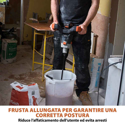 Miscelatore portatile a batteria Evolution R120MXR-Li senza batteria e caricabatterie