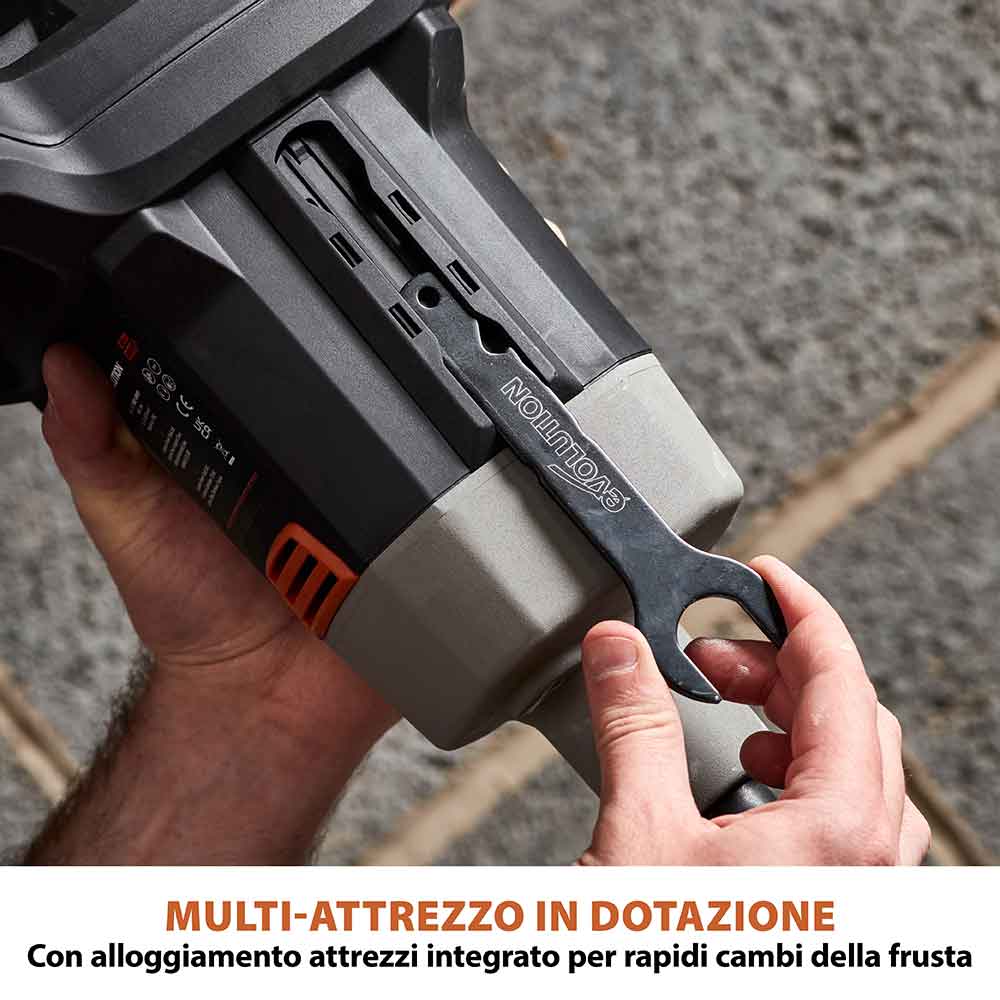 Miscelatore portatile a batteria Evolution R120MXR-Li senza batteria e caricabatterie