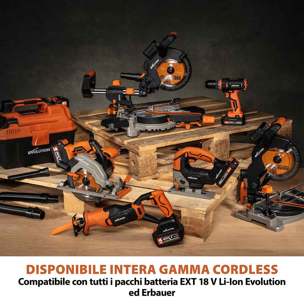 Miscelatore portatile a batteria Evolution R120MXR-Li senza batteria e caricabatterie