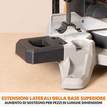 Pacchetto Evolution: Troncatrice angolare con piano superiore R210MTS-G2 lama da 210mm multi-materiale TCT + Supporto universale