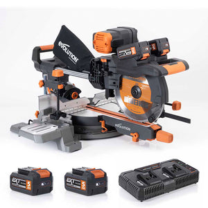 Troncatrice radiale a batteria Doppio Smusso 255mm R255SMS-DB-Li – Lama Multi-Materiale TCT, 2 Batterie 5ah e doppio caricatore rapido