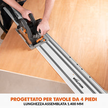 Binari di guida al taglio universali Evolution ST1400-G2 da 1,4 m per seghe circolari