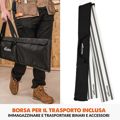 Binari guida al taglio universali Evolution ST2800-G2 da 2,8 m per seghe circolari