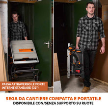 Banco Sega Evolution R255TBL 1650W con lama da 255mm multi-materiale TCT