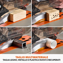 Pacchetto Evolution: Banco Sega R255TBL+ 1800W con lama da 255mm multi-materiale TCT + Supporto portatile con ruote