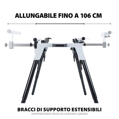 Pacchetto Evolution: Troncatrice a trazione da 355 mm S355CPS per il taglio del metallo + Supporto universale