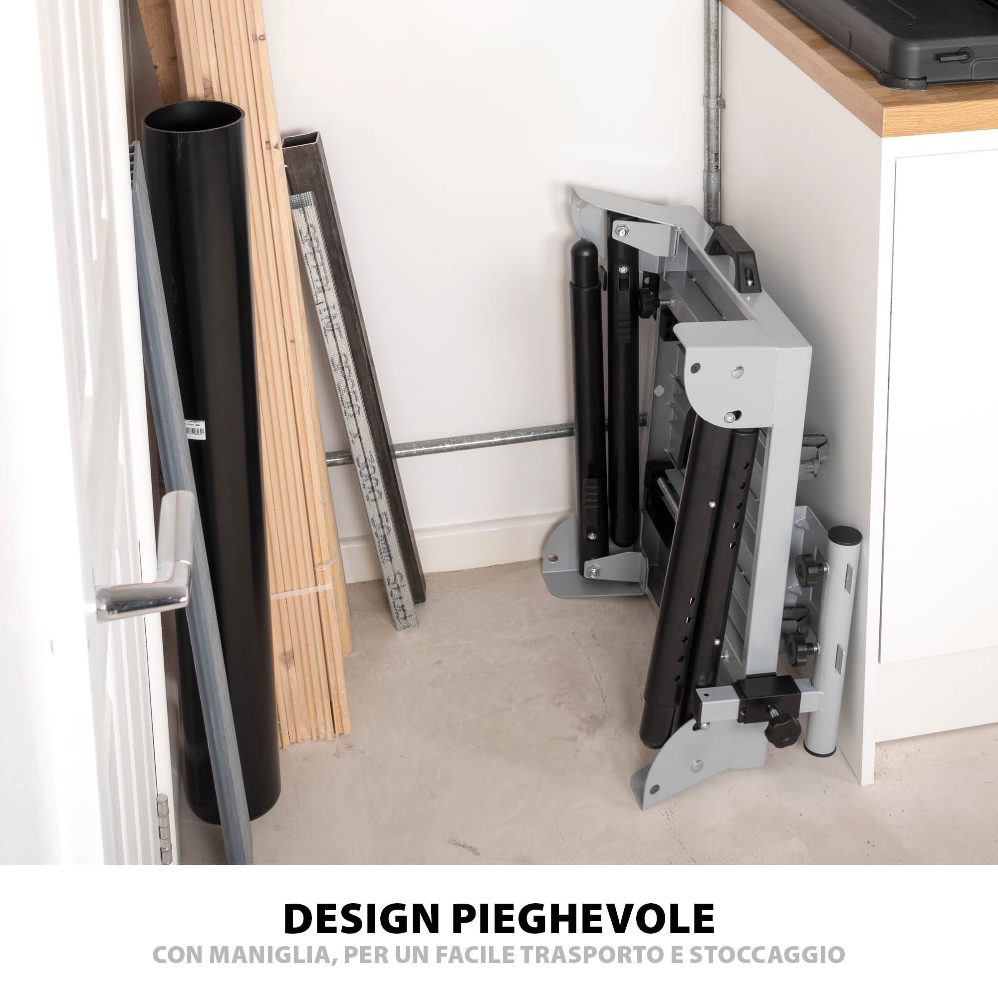 Pacchetto Evolution: Troncatrice a trazione da 355mm R355CPS con lama multi-materiale TCT + supporto universale