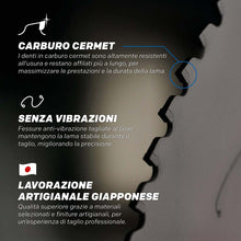 Lama EVOMAX 355mm con 80 denti in carburo Cermet per il taglio professionale e intensivo di acciaio dolce
