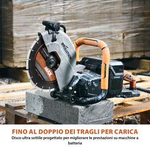 Disco diamantato EVOMAX 260mm – ultra sottile, specifico per seghe a disco a batteria