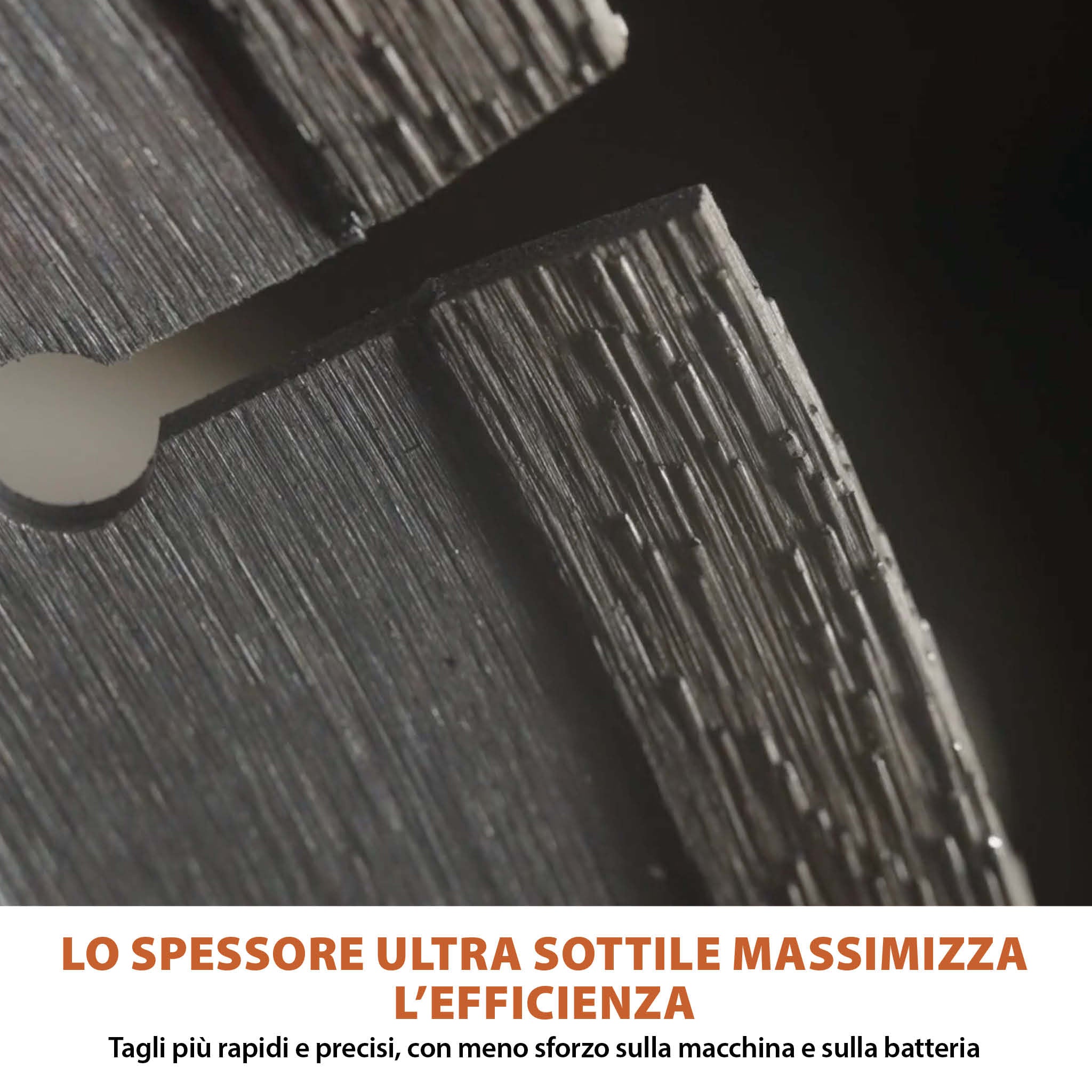 Disco diamantato EVOMAX 260mm – ultra sottile, specifico per seghe a disco a batteria