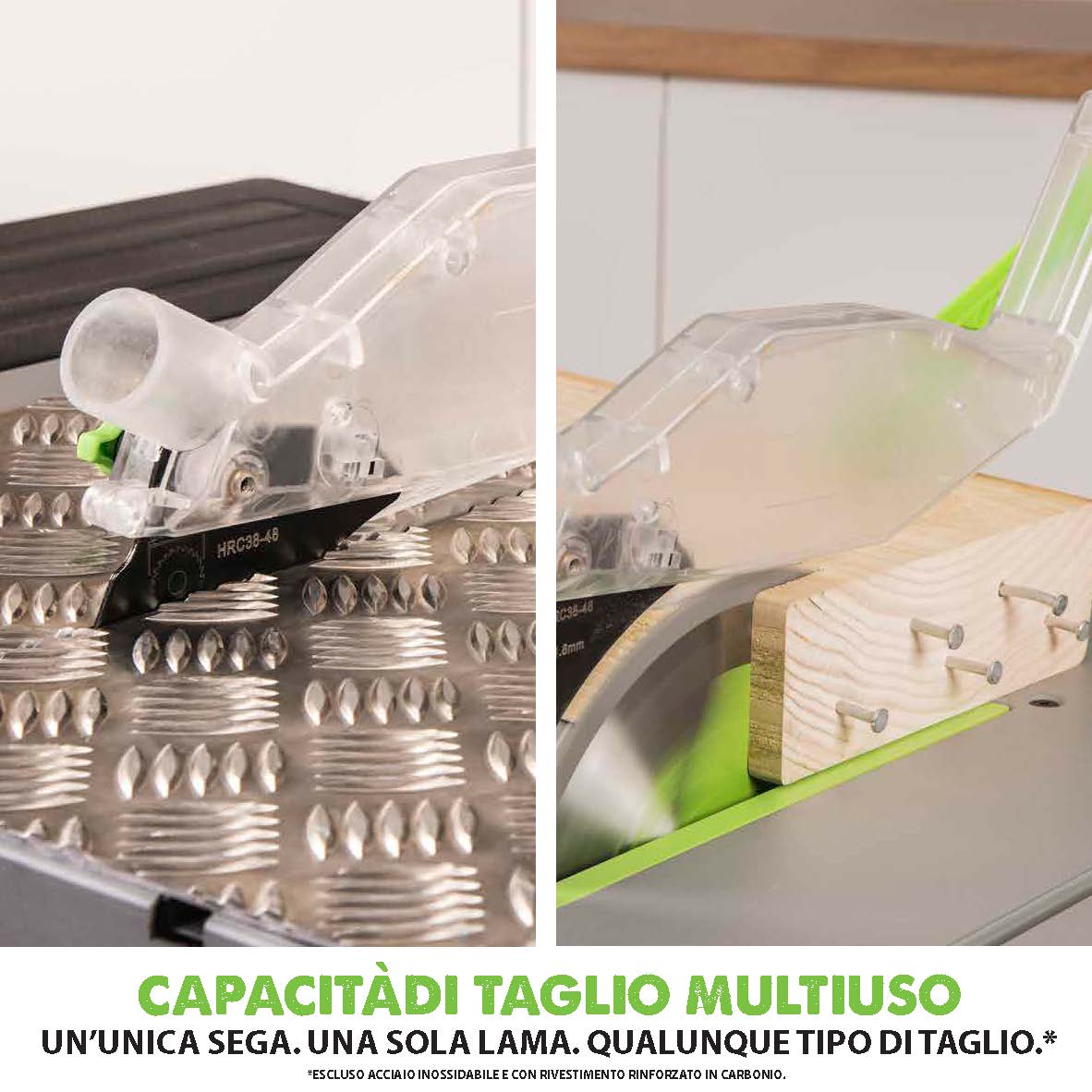 Banco sega Evolution FURY5-S con lama in TCT da 255mm per taglio multi-materiale – Semi Nuovo (B-GRADE)