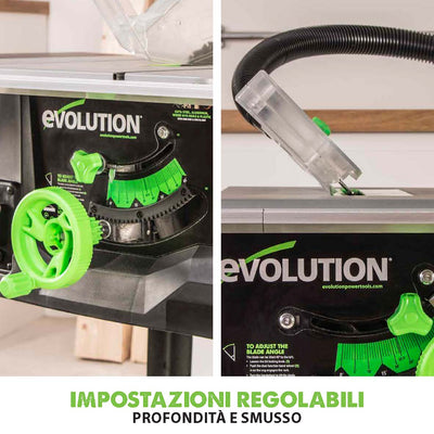 Banco sega Evolution FURY5-S con lama in TCT da 255mm per taglio multi-materiale – Semi Nuovo (B-GRADE)