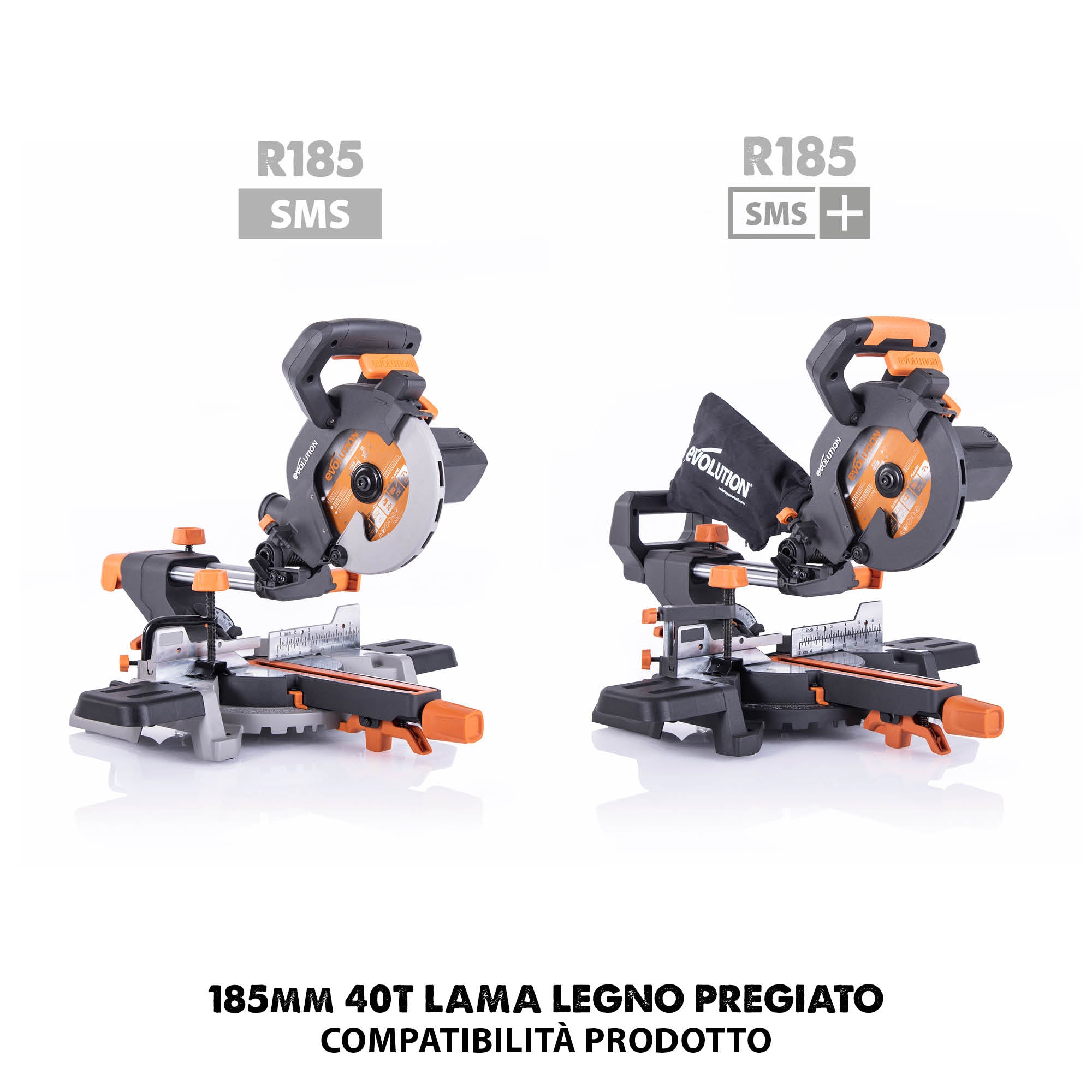 Lama da finitura per legno in TCT da 185mm, 40 denti, alesaggio 20mm per seghe circolari e troncatrici