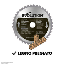 Lama da finitura per legno in TCT 210mm, 40 denti, alesaggio 25,4mm per troncatrici e seghe da banco