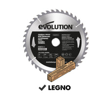 Lama per legno in TCT da 255mm, 40 denti, alesaggio 25,4mm per troncatrici e seghe da banco