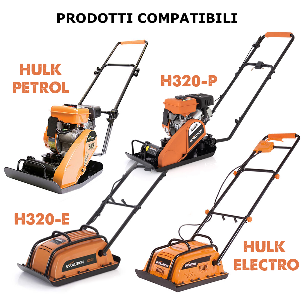 Piastra di pavimentazione per compattatori Evolution HULK