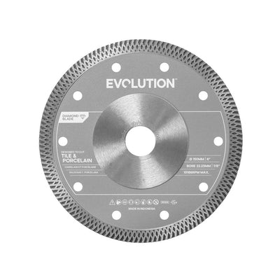 Disco diamantato per gres porcellanato e piastrelle, 150mm, diametro interno di 22.2mm