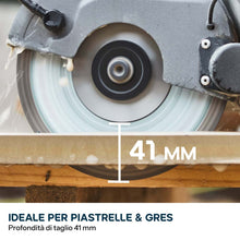 Disco diamantato per gres porcellanato e piastrelle, 150mm, diametro interno di 22.2mm