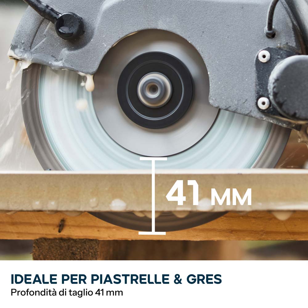 Disco diamantato per gres porcellanato e piastrelle, 150mm, diametro interno di 22.2mm