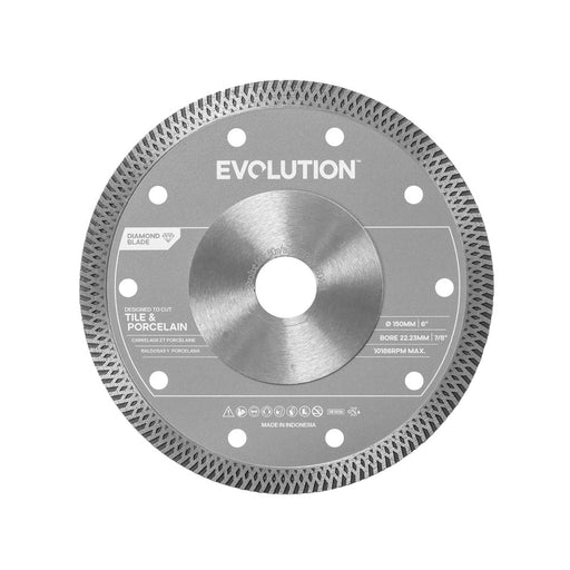 Disco diamantato per gres porcellanato e piastrelle, 150mm, diametro interno di 22.2mm
