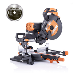 Troncatrice Radiale a doppia inclinazione da 255mm R255SMS-DB+ con lama TCT multi-materiale e lama legno da 40 denti